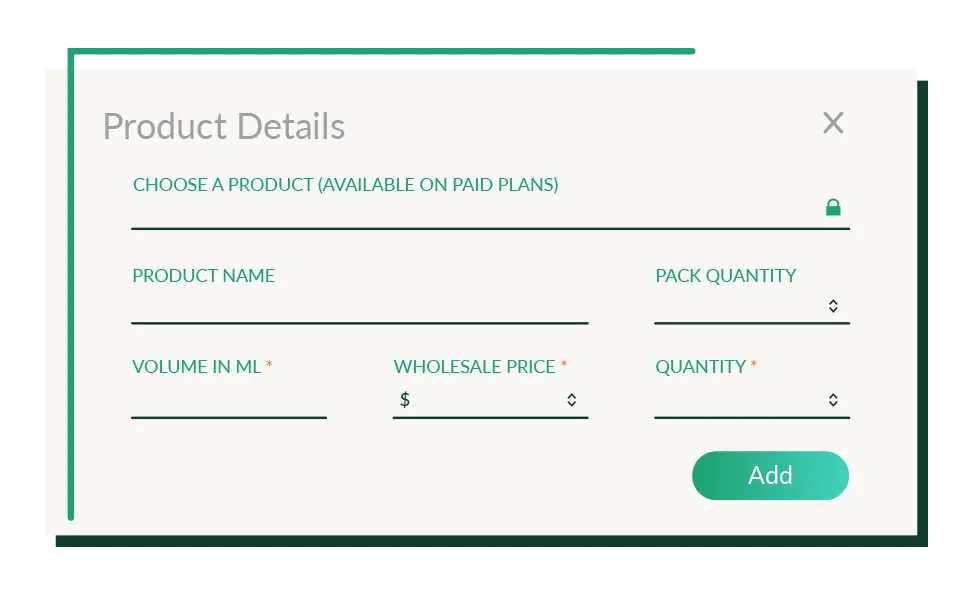 Interface of Token of Trust's vape excise tax calculator where product metadata can be entered and tax rates on orders can be calculated at no cost.